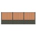 Hout-betonschutting motief grijs i.c.m. tuinscherm grenen 21-planks